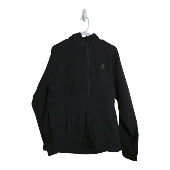 Lululemon Jacket Men M Black Thick Fleece Half Zip Hoodie